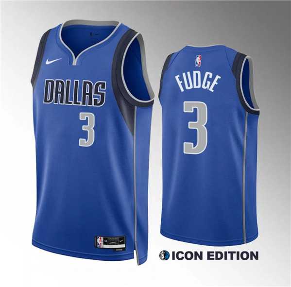 Men%27s Dallas Mavericks #3 Alex Fudge Blue Icon Edition Stitched Basketball Jersey Dzhi->cleveland cavaliers->NBA Jersey